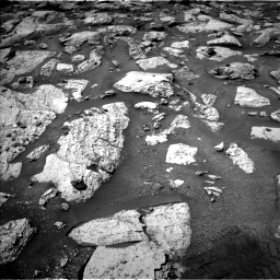 Nasa's Mars rover Curiosity acquired this image using its Left Navigation Camera on Sol 2800, at drive 2436, site number 80
