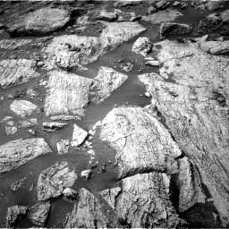 Nasa's Mars rover Curiosity acquired this image using its Right Navigation Camera on Sol 2800, at drive 2394, site number 80