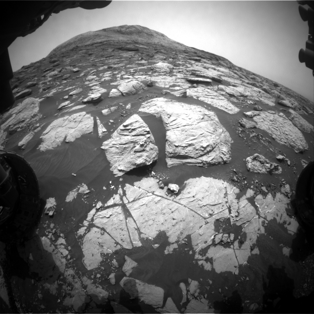 Nasa's Mars rover Curiosity acquired this image using its Front Hazard Avoidance Camera (Front Hazcam) on Sol 2809, at drive 628, site number 81