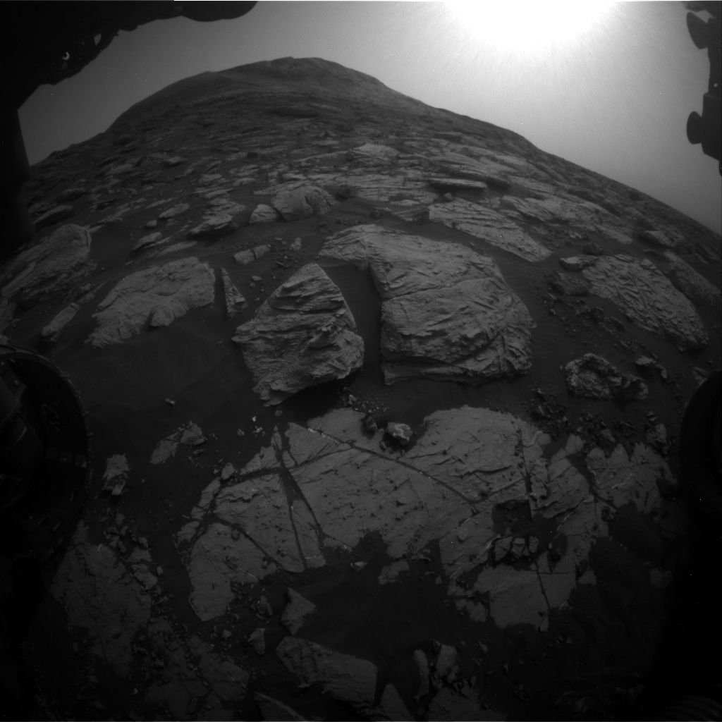 Nasa's Mars rover Curiosity acquired this image using its Front Hazard Avoidance Camera (Front Hazcam) on Sol 2809, at drive 628, site number 81