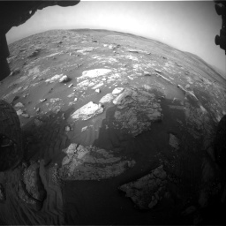 Nasa's Mars rover Curiosity acquired this image using its Front Hazard Avoidance Camera (Front Hazcam) on Sol 2817, at drive 826, site number 82