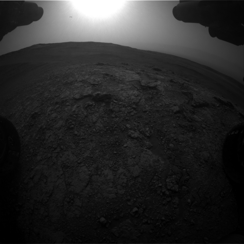 Nasa's Mars rover Curiosity acquired this image using its Front Hazard Avoidance Camera (Front Hazcam) on Sol 2820, at drive 1230, site number 82