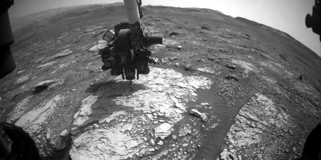 Nasa's Mars rover Curiosity acquired this image using its Front Hazard Avoidance Camera (Front Hazcam) on Sol 2838, at drive 2176, site number 82