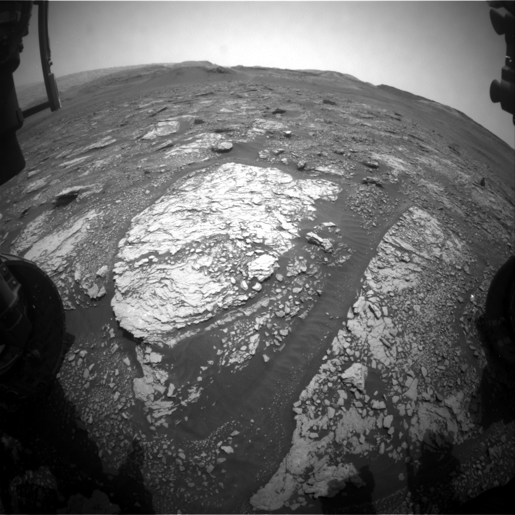 Nasa's Mars rover Curiosity acquired this image using its Front Hazard Avoidance Camera (Front Hazcam) on Sol 2840, at drive 2176, site number 82