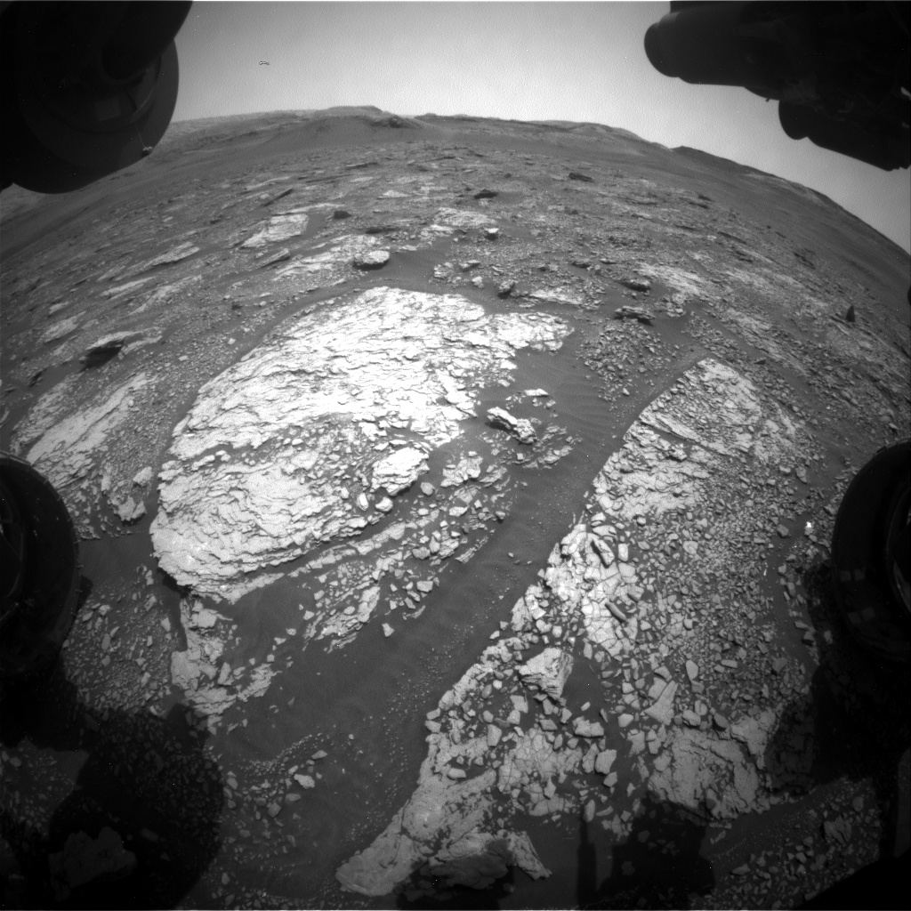 Nasa's Mars rover Curiosity acquired this image using its Front Hazard Avoidance Camera (Front Hazcam) on Sol 2854, at drive 2176, site number 82