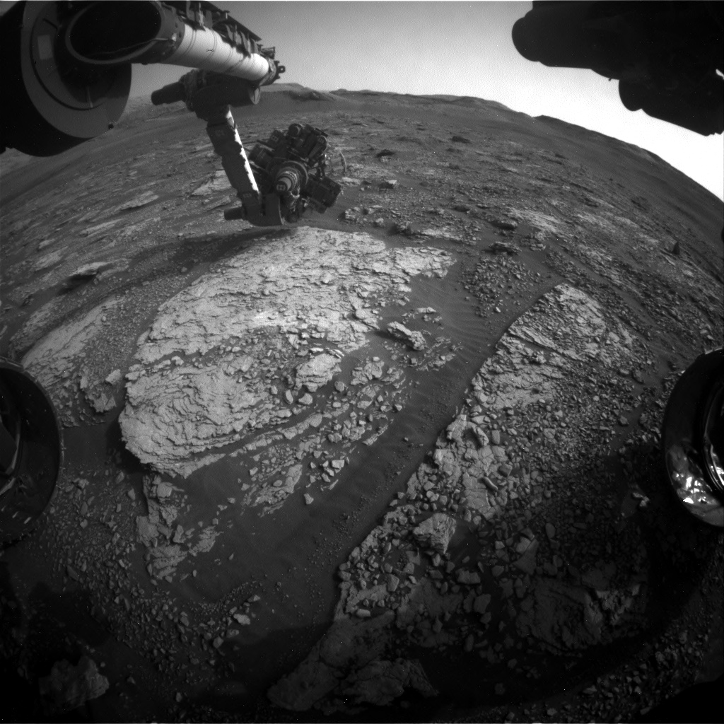 Nasa's Mars rover Curiosity acquired this image using its Front Hazard Avoidance Camera (Front Hazcam) on Sol 2857, at drive 2176, site number 82