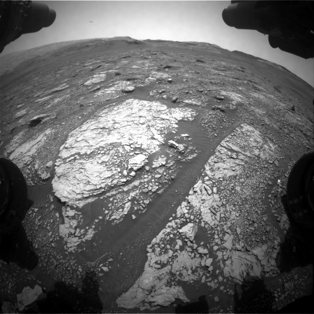 Nasa's Mars rover Curiosity acquired this image using its Front Hazard Avoidance Camera (Front Hazcam) on Sol 2866, at drive 2176, site number 82