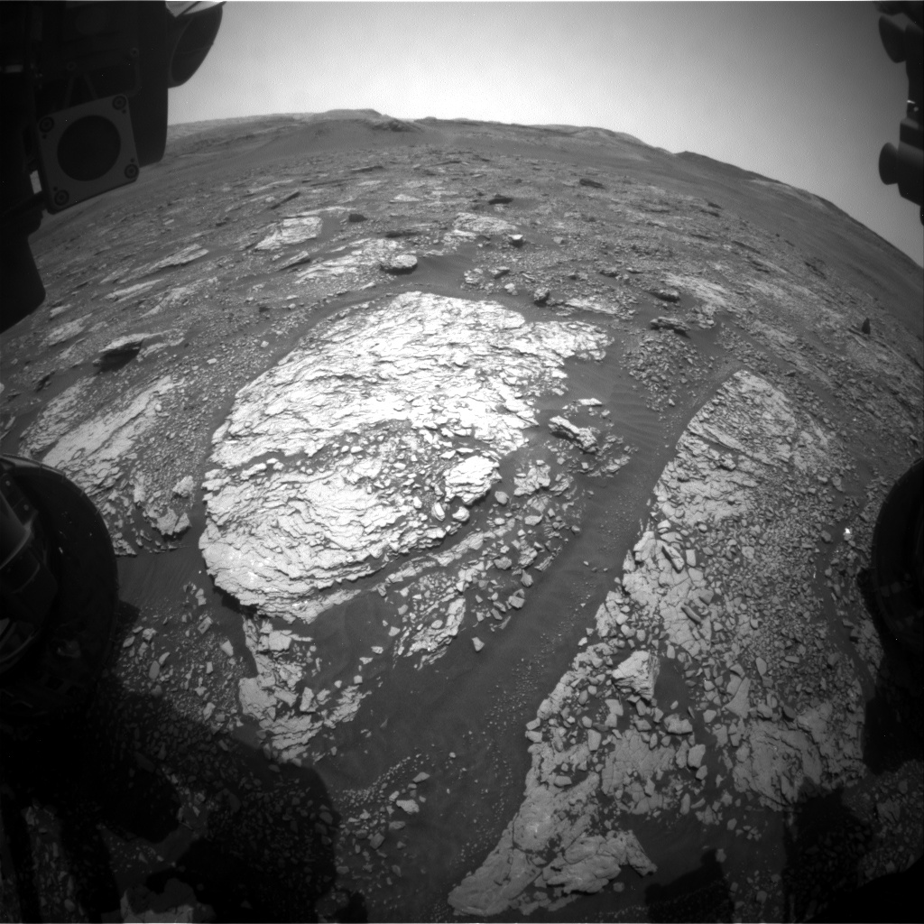 Nasa's Mars rover Curiosity acquired this image using its Front Hazard Avoidance Camera (Front Hazcam) on Sol 2873, at drive 2176, site number 82