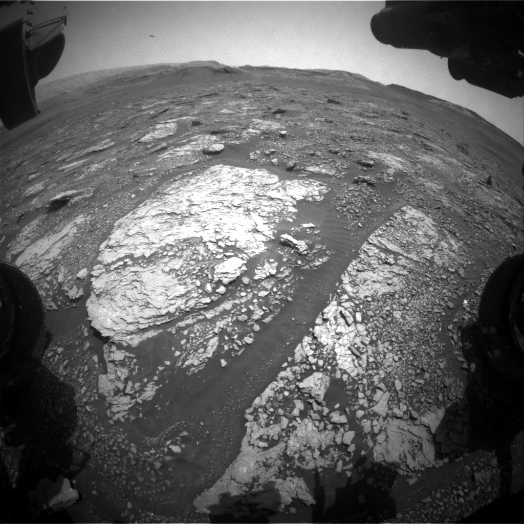 Nasa's Mars rover Curiosity acquired this image using its Front Hazard Avoidance Camera (Front Hazcam) on Sol 2880, at drive 2176, site number 82