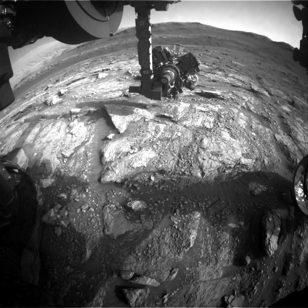 Nasa's Mars rover Curiosity acquired this image using its Front Hazard Avoidance Camera (Front Hazcam) on Sol 2935, at drive 932, site number 83