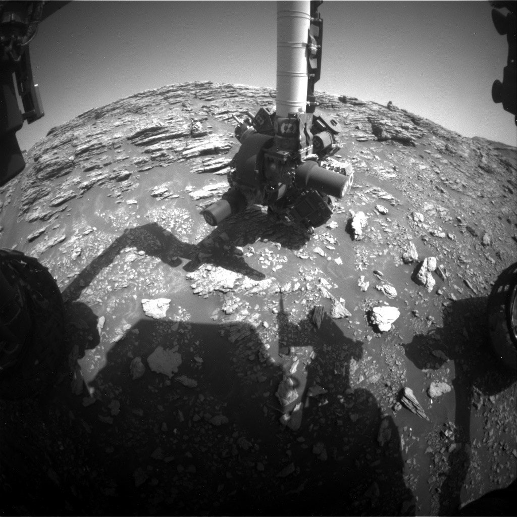 Nasa's Mars rover Curiosity acquired this image using its Front Hazard Avoidance Camera (Front Hazcam) on Sol 2942, at drive 1584, site number 83