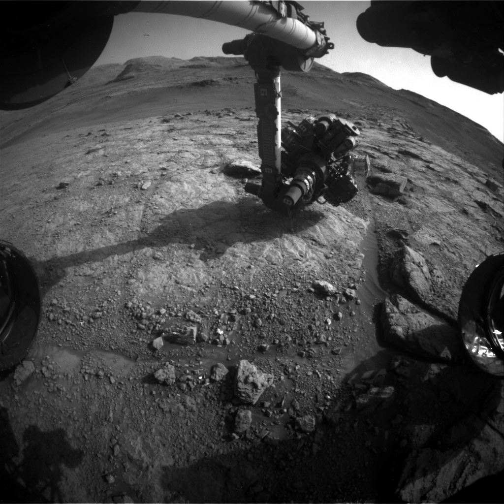 Nasa's Mars rover Curiosity acquired this image using its Front Hazard Avoidance Camera (Front Hazcam) on Sol 2945, at drive 1974, site number 83