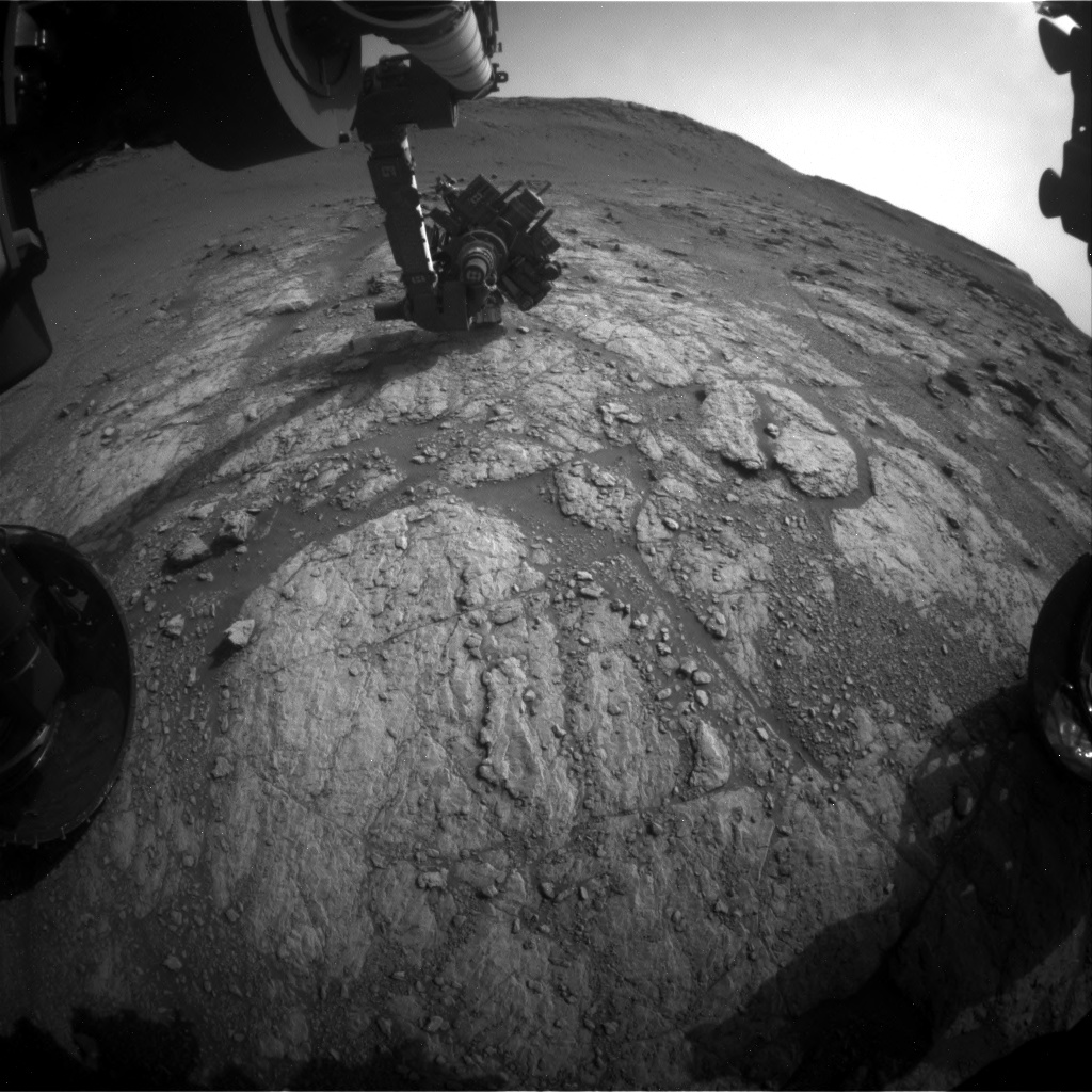 Nasa's Mars rover Curiosity acquired this image using its Front Hazard Avoidance Camera (Front Hazcam) on Sol 2949, at drive 2382, site number 83