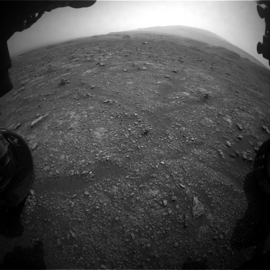 Nasa's Mars rover Curiosity acquired this image using its Front Hazard Avoidance Camera (Front Hazcam) on Sol 2966, at drive 1030, site number 84
