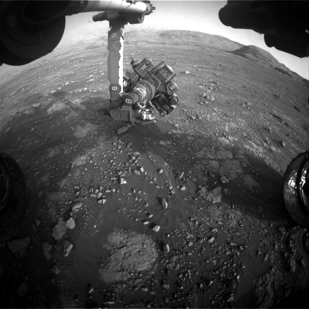 Nasa's Mars rover Curiosity acquired this image using its Front Hazard Avoidance Camera (Front Hazcam) on Sol 2969, at drive 1360, site number 84