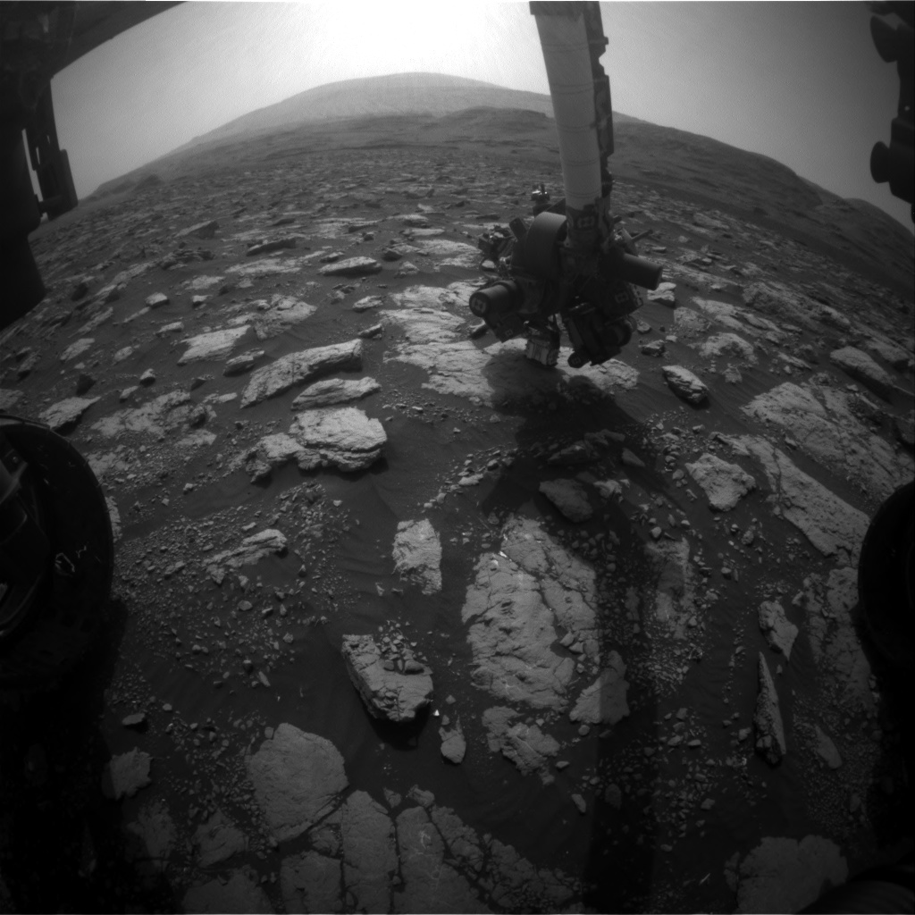 Nasa's Mars rover Curiosity acquired this image using its Front Hazard Avoidance Camera (Front Hazcam) on Sol 2975, at drive 1594, site number 84