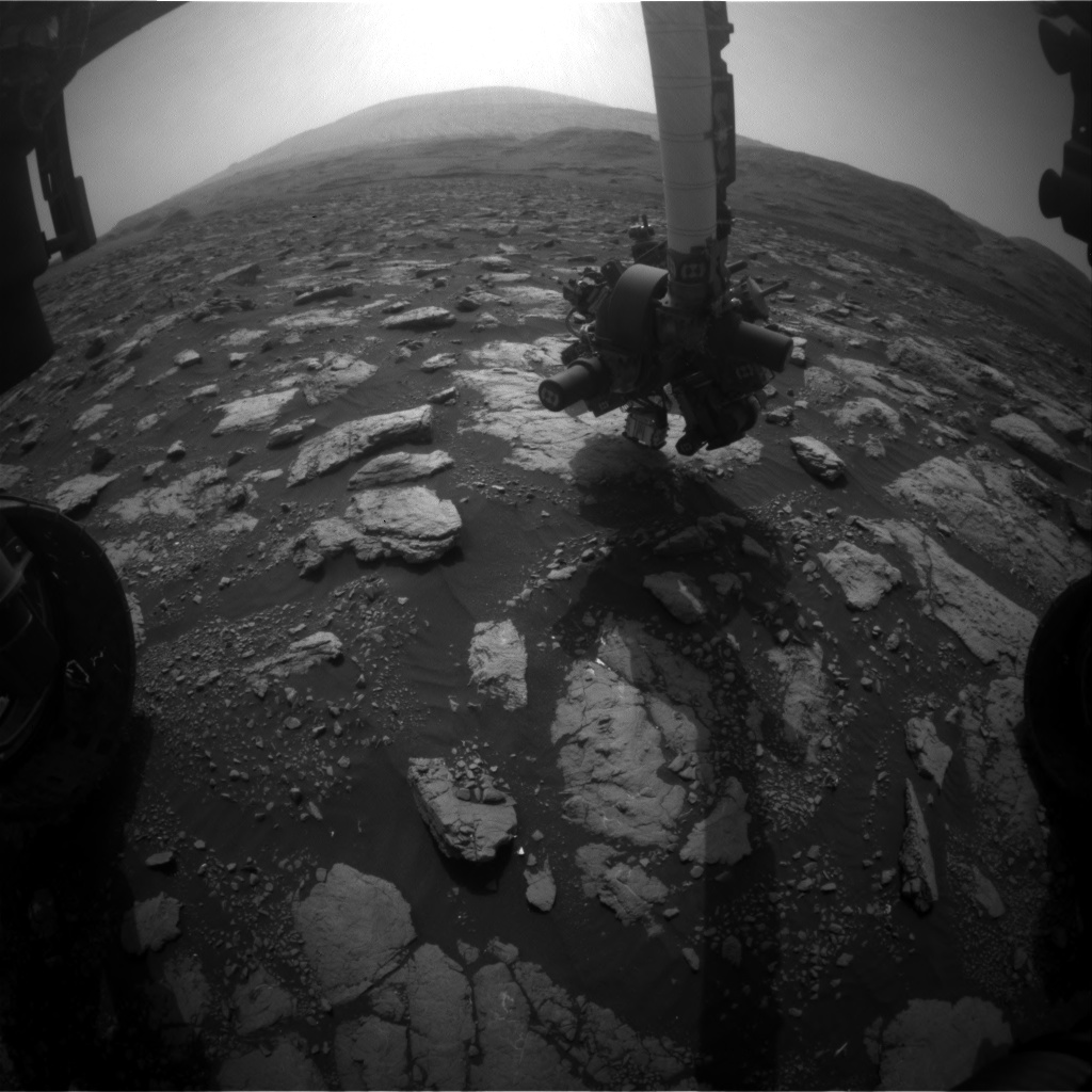 Nasa's Mars rover Curiosity acquired this image using its Front Hazard Avoidance Camera (Front Hazcam) on Sol 2977, at drive 1594, site number 84