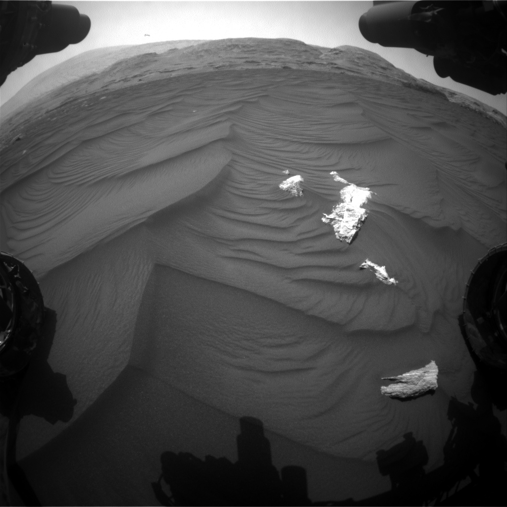 Nasa's Mars rover Curiosity acquired this image using its Front Hazard Avoidance Camera (Front Hazcam) on Sol 2985, at drive 2044, site number 84