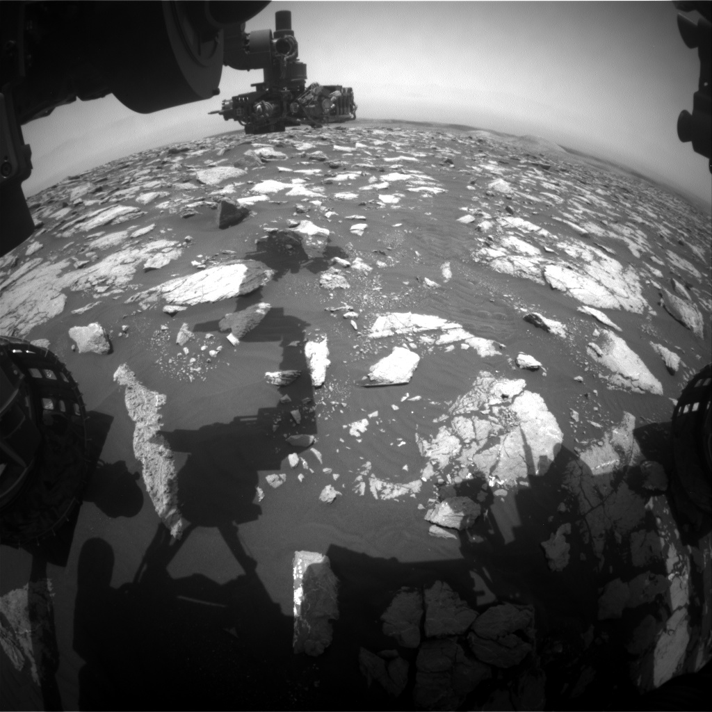 Nasa's Mars rover Curiosity acquired this image using its Front Hazard Avoidance Camera (Front Hazcam) on Sol 2997, at drive 2352, site number 84