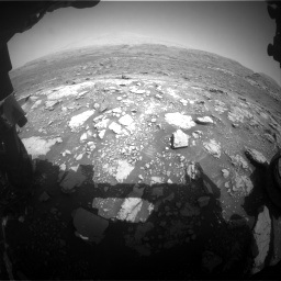 Nasa's Mars rover Curiosity acquired this image using its Front Hazard Avoidance Camera (Front Hazcam) on Sol 3005, at drive 252, site number 85