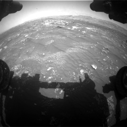 Nasa's Mars rover Curiosity acquired this image using its Front Hazard Avoidance Camera (Front Hazcam) on Sol 3008, at drive 970, site number 85