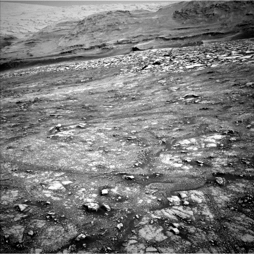 Nasa's Mars rover Curiosity acquired this image using its Left Navigation Camera on Sol 3015, at drive 2168, site number 85