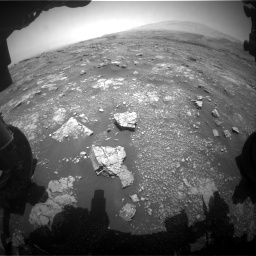 Nasa's Mars rover Curiosity acquired this image using its Front Hazard Avoidance Camera (Front Hazcam) on Sol 3018, at drive 2318, site number 85