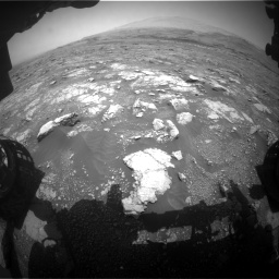 Nasa's Mars rover Curiosity acquired this image using its Front Hazard Avoidance Camera (Front Hazcam) on Sol 3018, at drive 2384, site number 85