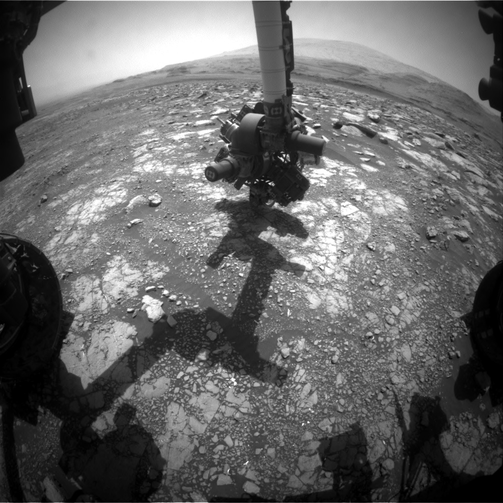Nasa's Mars rover Curiosity acquired this image using its Front Hazard Avoidance Camera (Front Hazcam) on Sol 3022, at drive 0, site number 86
