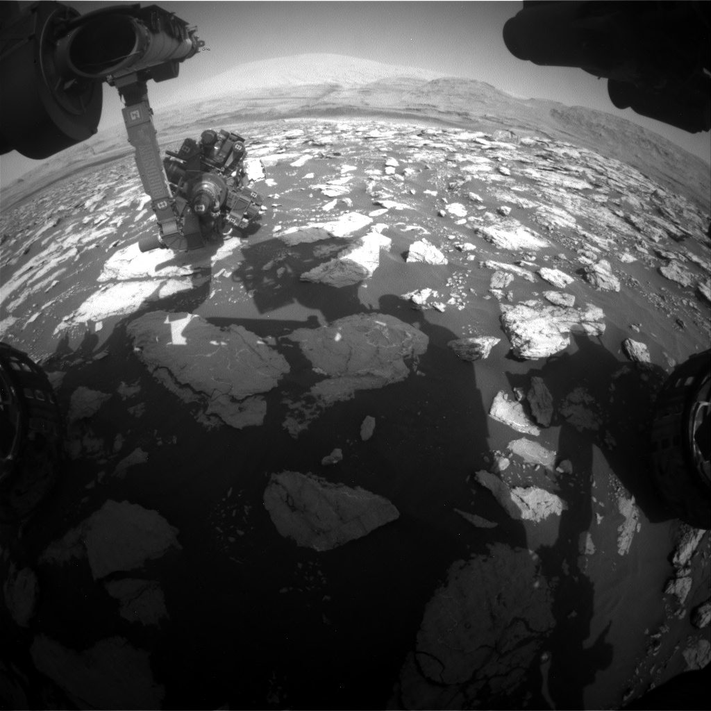 Nasa's Mars rover Curiosity acquired this image using its Front Hazard Avoidance Camera (Front Hazcam) on Sol 3024, at drive 174, site number 86