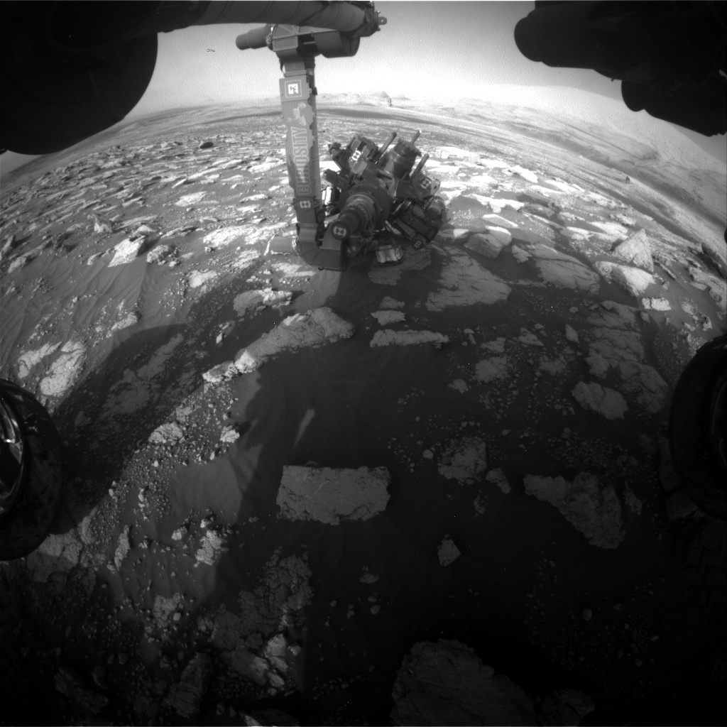 Nasa's Mars rover Curiosity acquired this image using its Front Hazard Avoidance Camera (Front Hazcam) on Sol 3031, at drive 1218, site number 86
