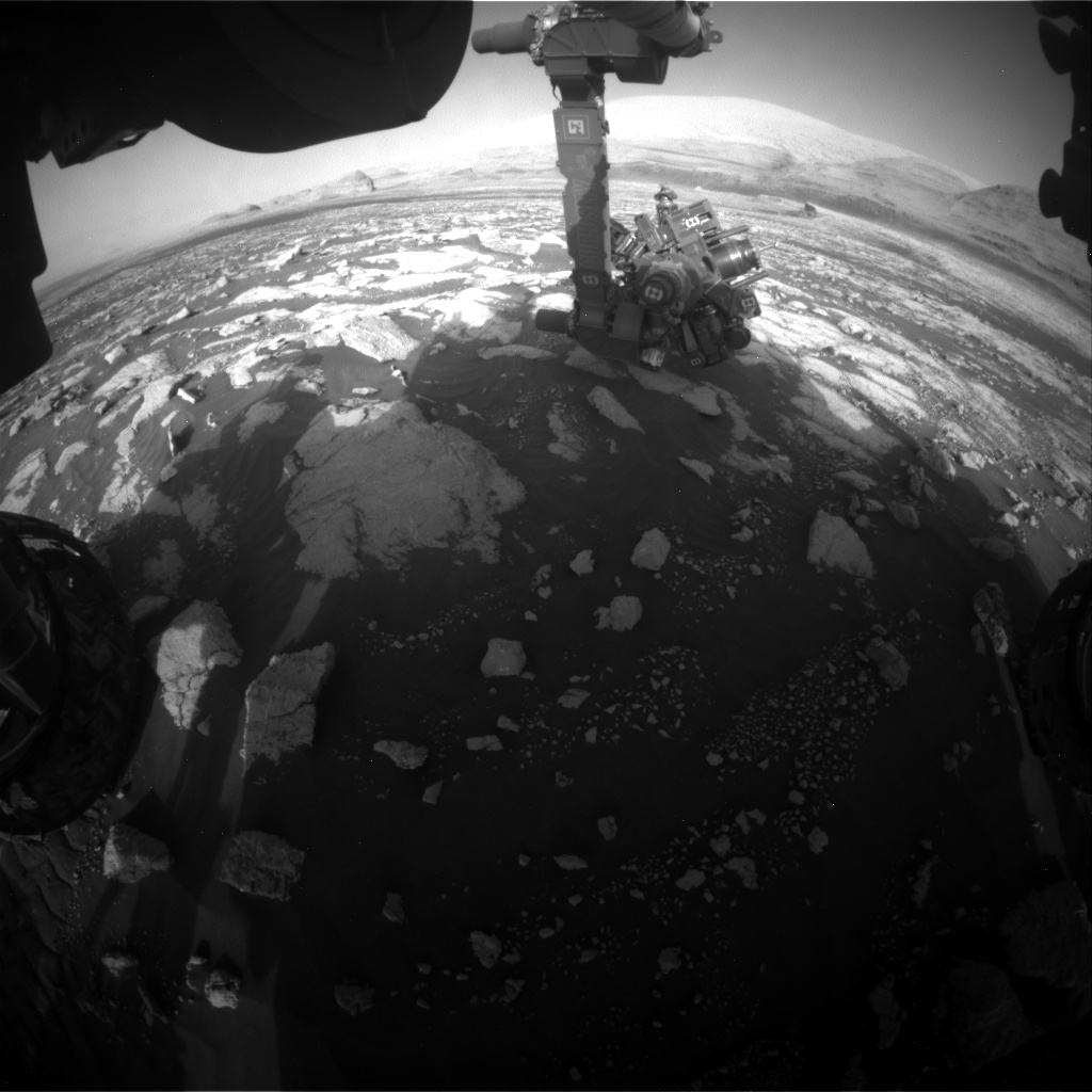Nasa's Mars rover Curiosity acquired this image using its Front Hazard Avoidance Camera (Front Hazcam) on Sol 3037, at drive 1840, site number 86