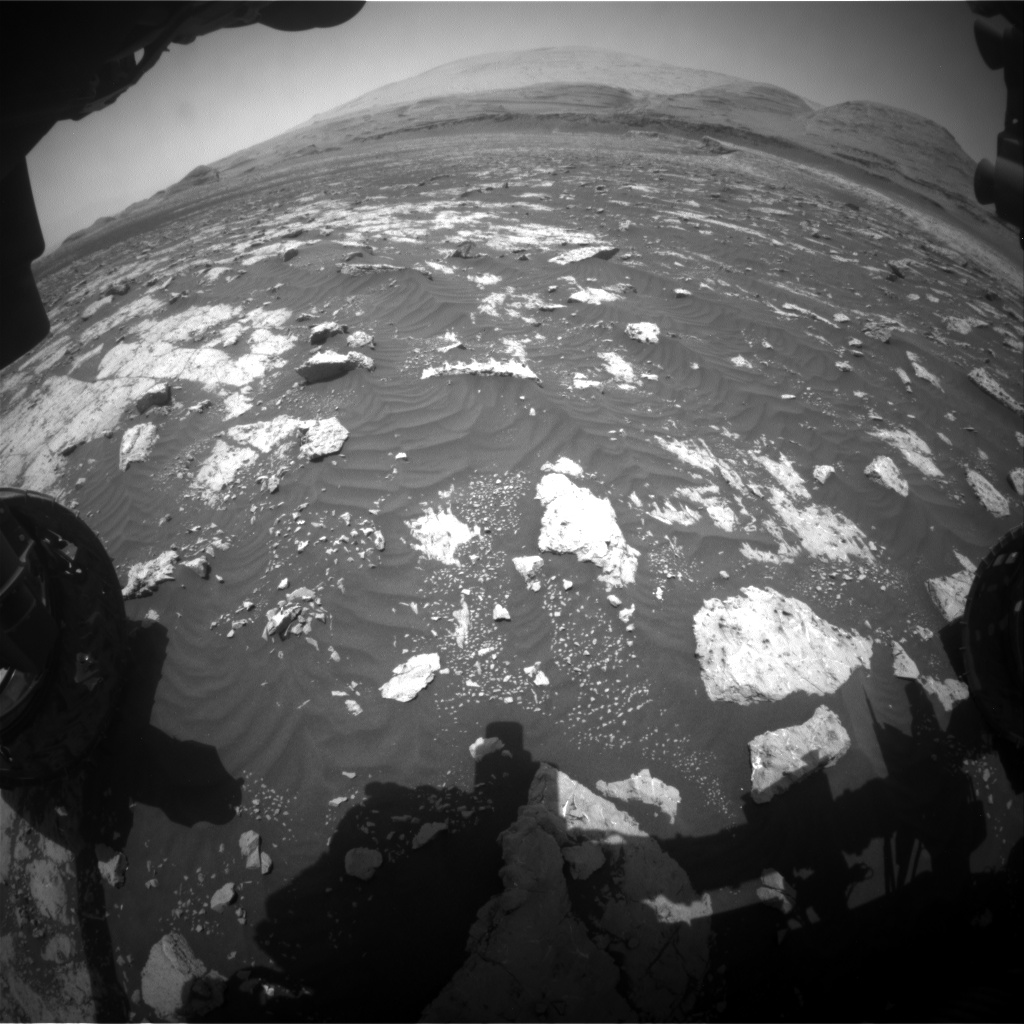 Nasa's Mars rover Curiosity acquired this image using its Front Hazard Avoidance Camera (Front Hazcam) on Sol 3041, at drive 2302, site number 86