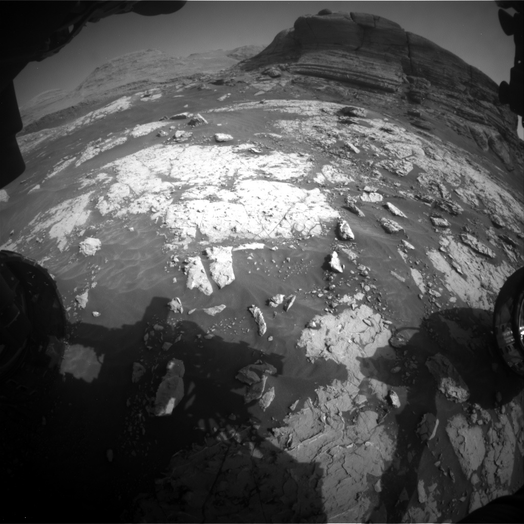Nasa's Mars rover Curiosity acquired this image using its Front Hazard Avoidance Camera (Front Hazcam) on Sol 3049, at drive 696, site number 87