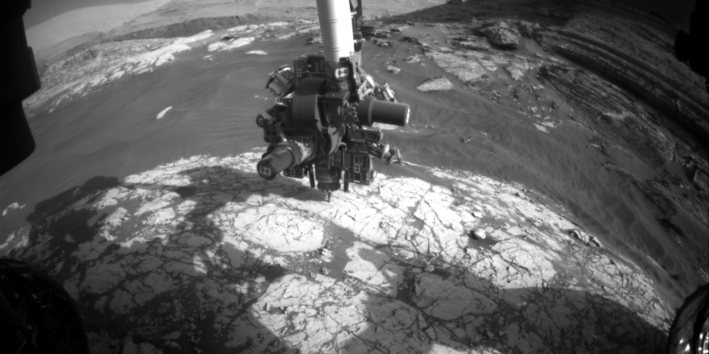 Nasa's Mars rover Curiosity acquired this image using its Front Hazard Avoidance Camera (Front Hazcam) on Sol 3054, at drive 792, site number 87