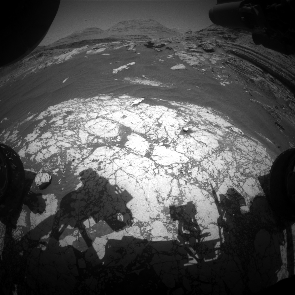 Nasa's Mars rover Curiosity acquired this image using its Front Hazard Avoidance Camera (Front Hazcam) on Sol 3057, at drive 792, site number 87