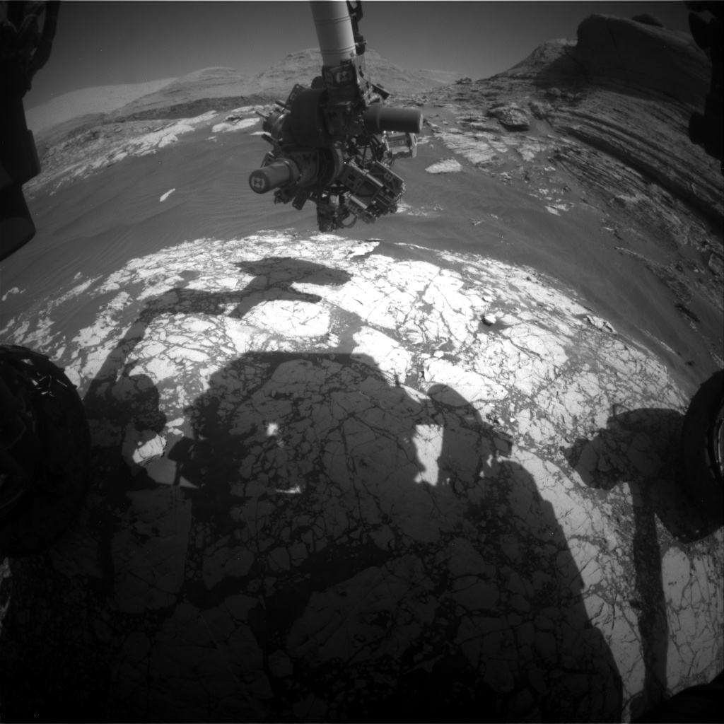 Nasa's Mars rover Curiosity acquired this image using its Front Hazard Avoidance Camera (Front Hazcam) on Sol 3068, at drive 792, site number 87