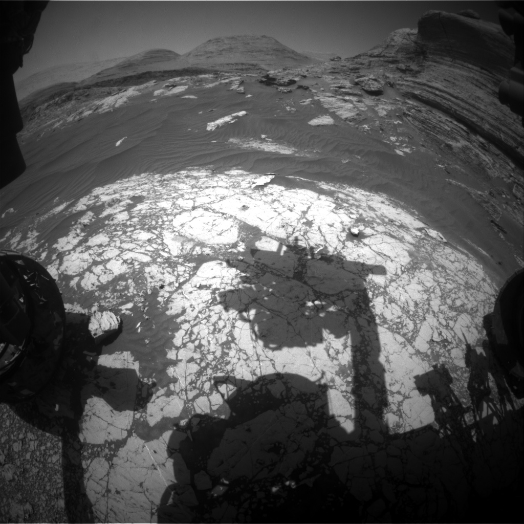 Nasa's Mars rover Curiosity acquired this image using its Front Hazard Avoidance Camera (Front Hazcam) on Sol 3070, at drive 792, site number 87