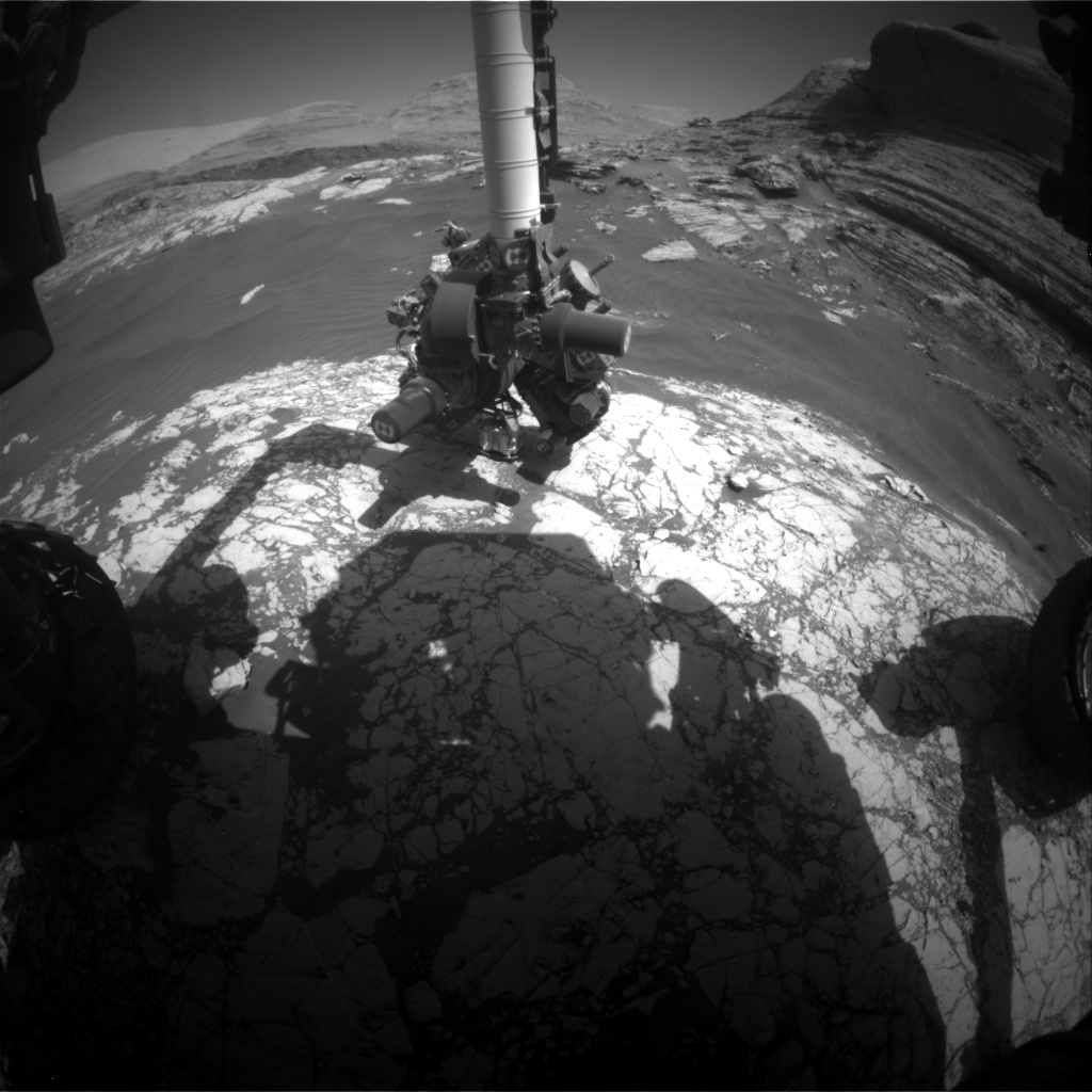 Nasa's Mars rover Curiosity acquired this image using its Front Hazard Avoidance Camera (Front Hazcam) on Sol 3071, at drive 792, site number 87