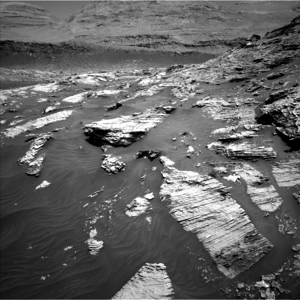 Nasa's Mars rover Curiosity acquired this image using its Left Navigation Camera on Sol 3072, at drive 834, site number 87