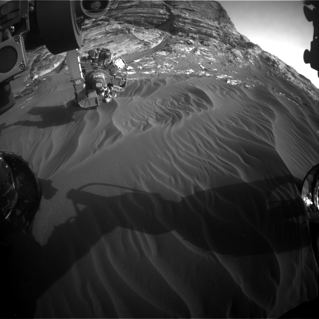 Nasa's Mars rover Curiosity acquired this image using its Front Hazard Avoidance Camera (Front Hazcam) on Sol 3078, at drive 1444, site number 87