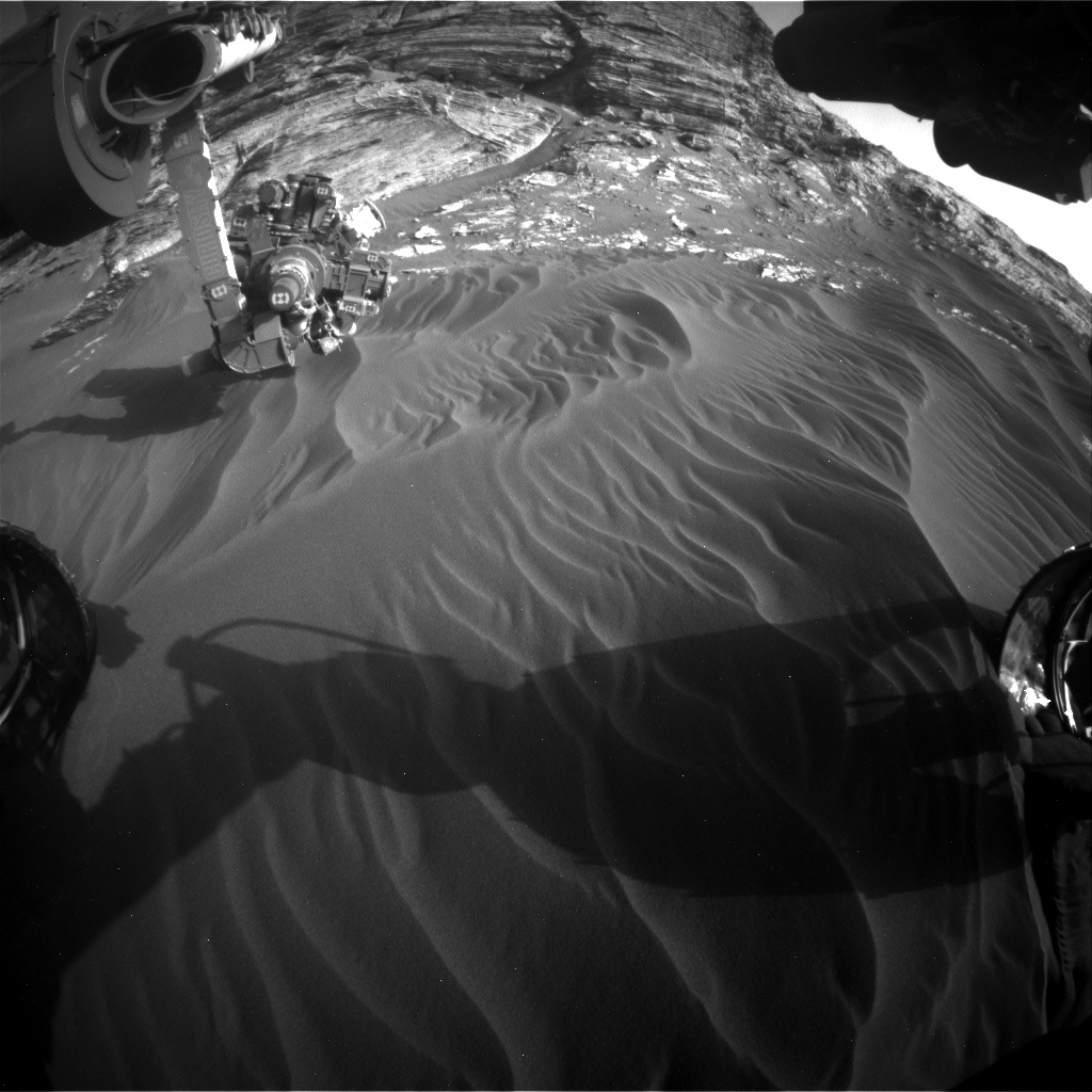 Nasa's Mars rover Curiosity acquired this image using its Front Hazard Avoidance Camera (Front Hazcam) on Sol 3078, at drive 1444, site number 87