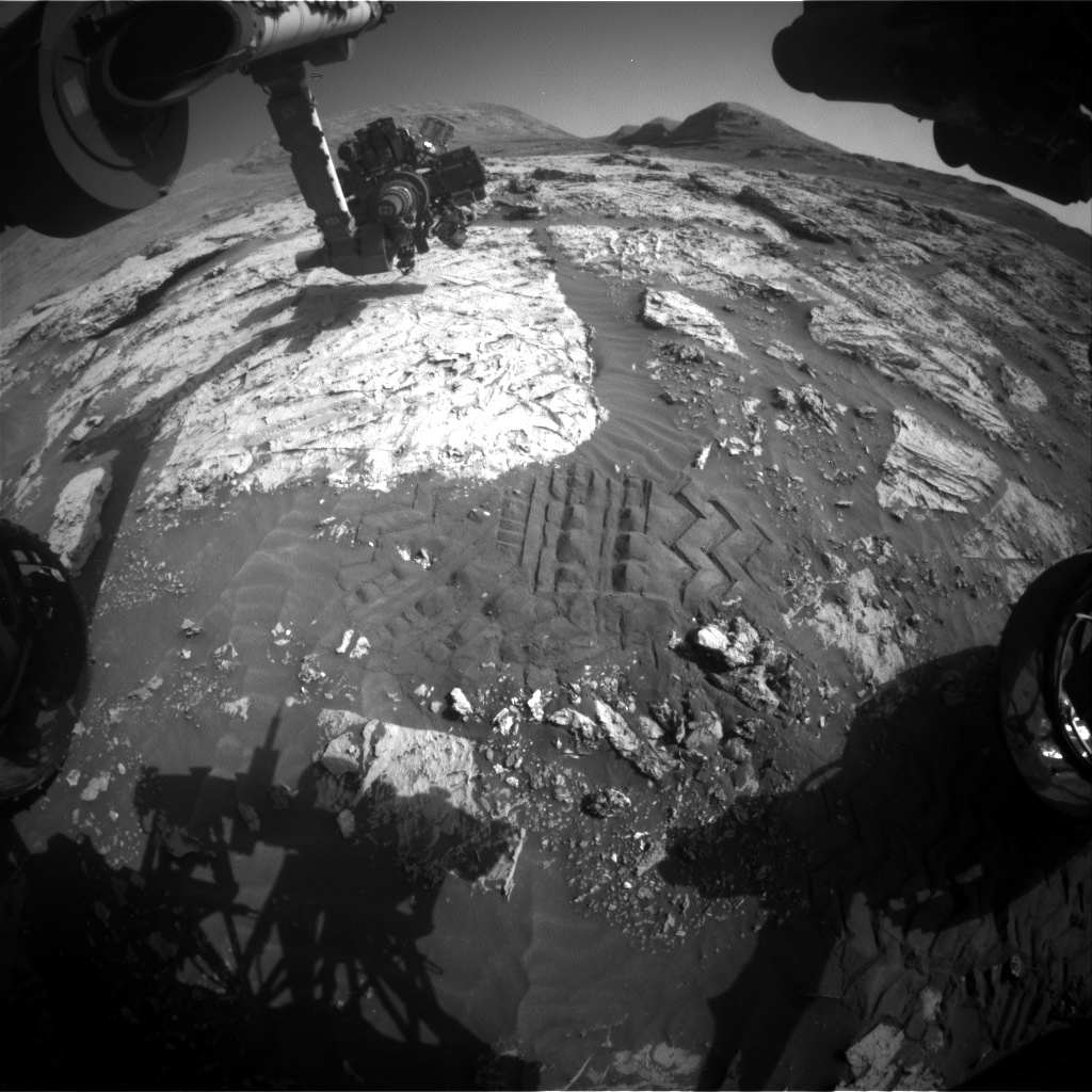 Nasa's Mars rover Curiosity acquired this image using its Front Hazard Avoidance Camera (Front Hazcam) on Sol 3085, at drive 2214, site number 87