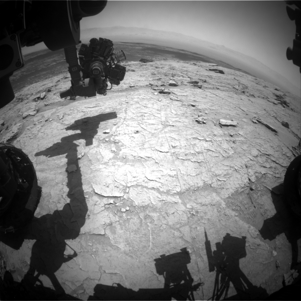 Nasa's Mars rover Curiosity acquired this image using its Front Hazard Avoidance Camera (Front Hazcam) on Sol 3104, at drive 2578, site number 87