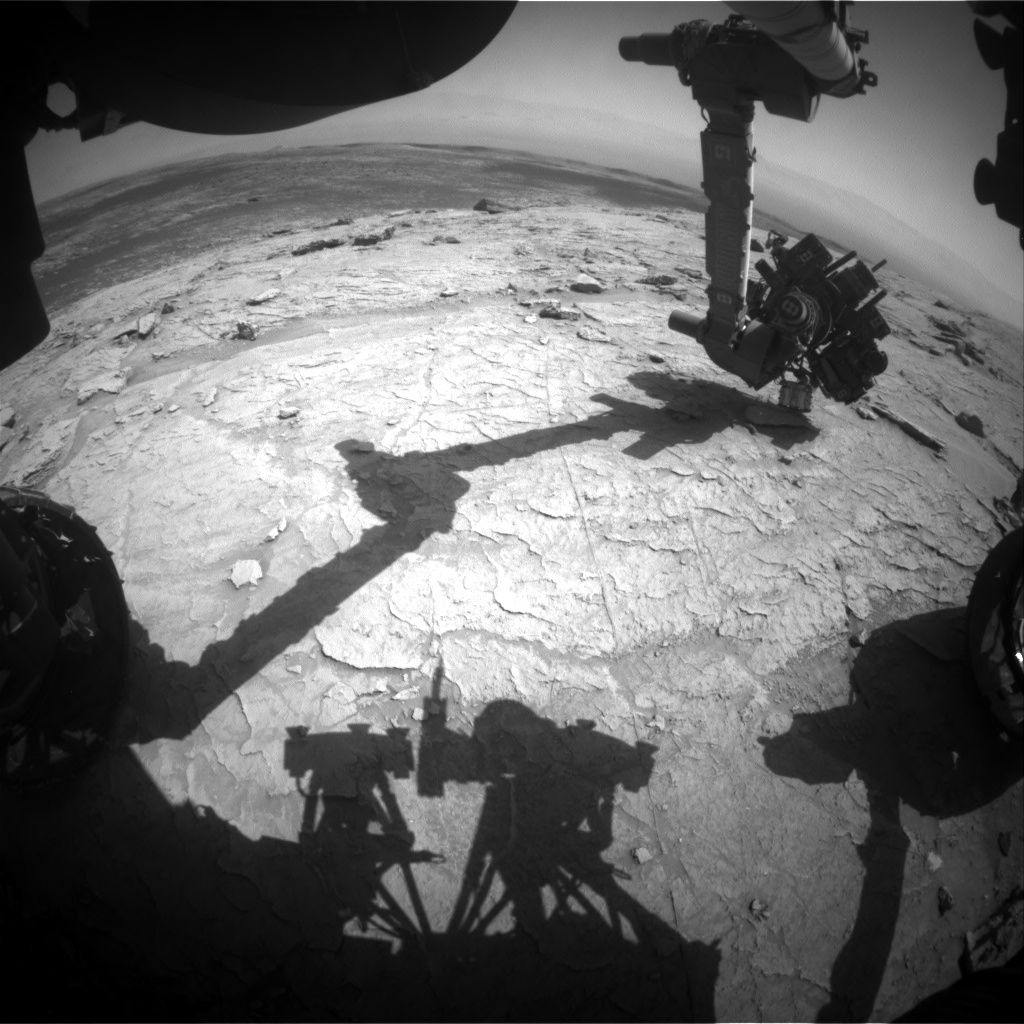 Nasa's Mars rover Curiosity acquired this image using its Front Hazard Avoidance Camera (Front Hazcam) on Sol 3109, at drive 2578, site number 87
