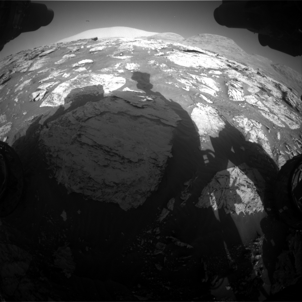 Nasa's Mars rover Curiosity acquired this image using its Front Hazard Avoidance Camera (Front Hazcam) on Sol 3110, at drive 2902, site number 87