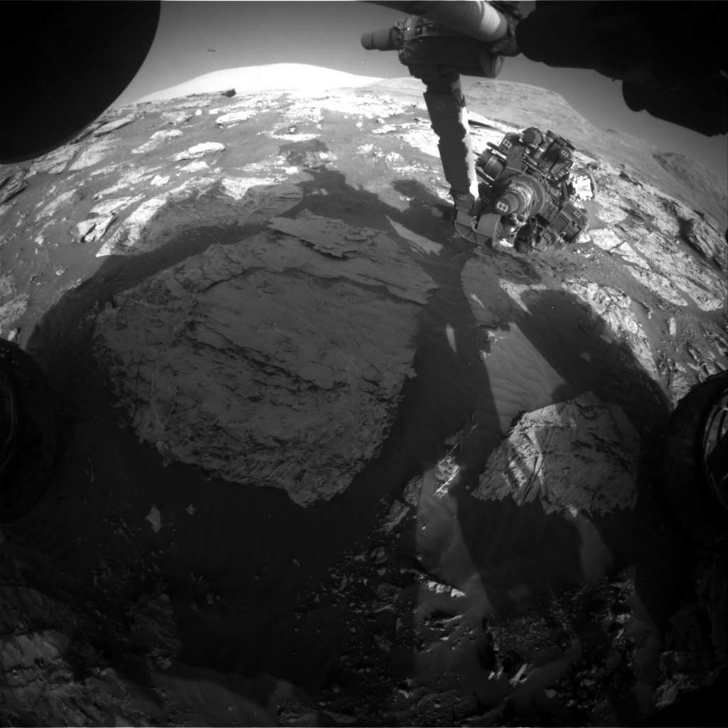 Nasa's Mars rover Curiosity acquired this image using its Front Hazard Avoidance Camera (Front Hazcam) on Sol 3112, at drive 2902, site number 87