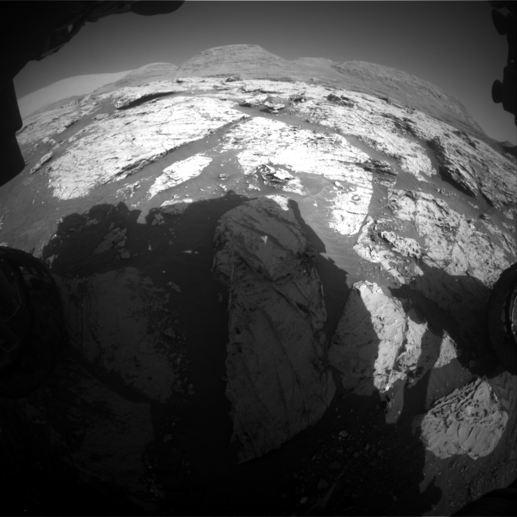 Nasa's Mars rover Curiosity acquired this image using its Front Hazard Avoidance Camera (Front Hazcam) on Sol 3113, at drive 0, site number 88