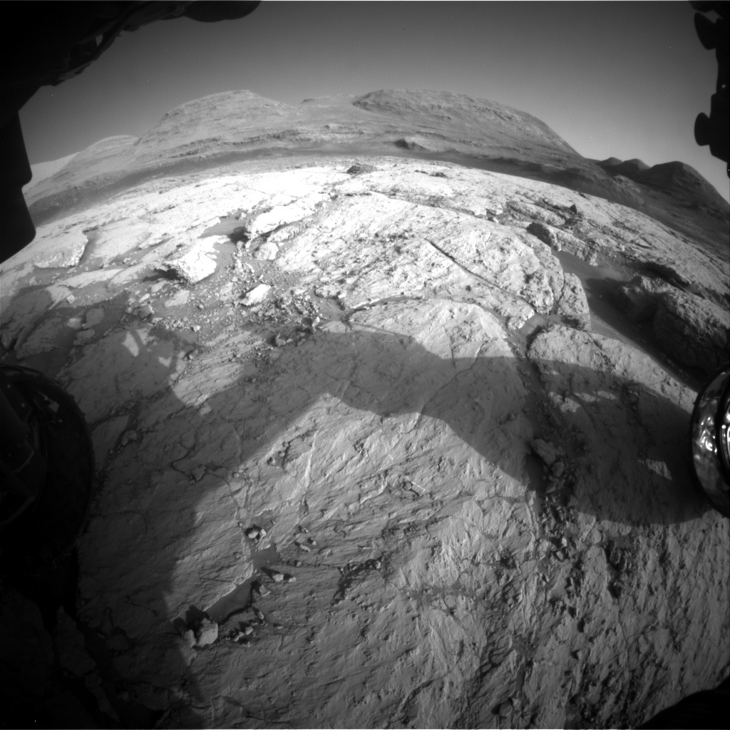 Nasa's Mars rover Curiosity acquired this image using its Front Hazard Avoidance Camera (Front Hazcam) on Sol 3118, at drive 156, site number 88