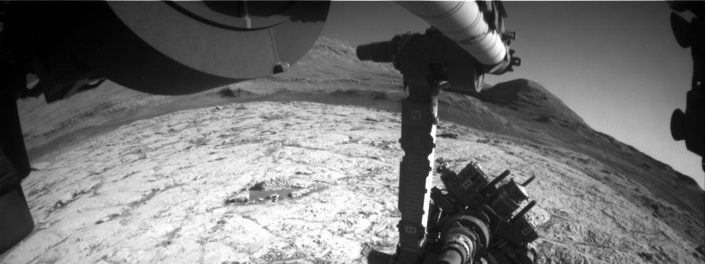 Nasa's Mars rover Curiosity acquired this image using its Front Hazard Avoidance Camera (Front Hazcam) on Sol 3131, at drive 366, site number 88